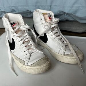 Nike High Top Blazers White Women's Size 8